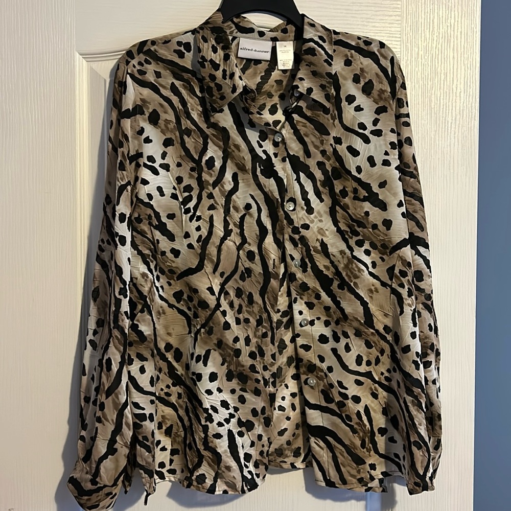 Women’s animal print blouse
